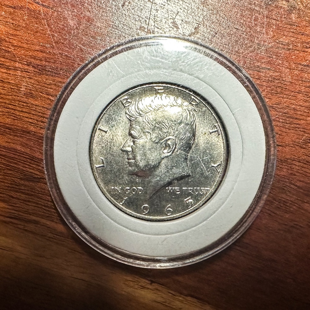 1965 40% Silver Kennedy Half Dollar US JFK 50 Cent Gem Collectible Coin KM#202A